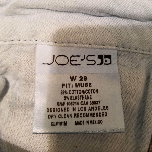 CC - Joe’s Jeans Women’s Size 29 Muse Blue Denim Aimee Wash 5 Pockets Stretch - Picture 5 of 6